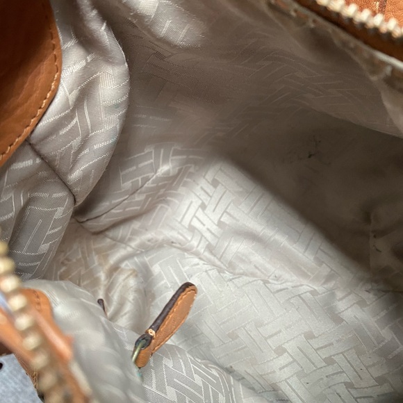 Cole Haan Rusty Brown Orange Leather Hobo Shoulder Bag with Dust Bag - Picture 4 of 16